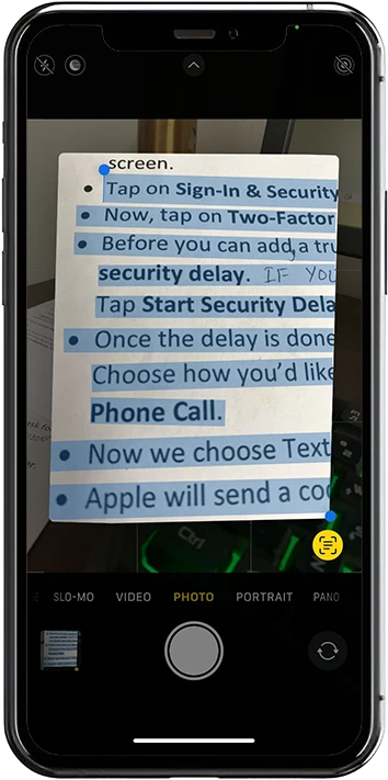 How to Use Live Text on iPhone - idea electro