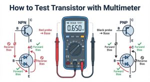 How to Test Transistor with Multimeter Idea Electro